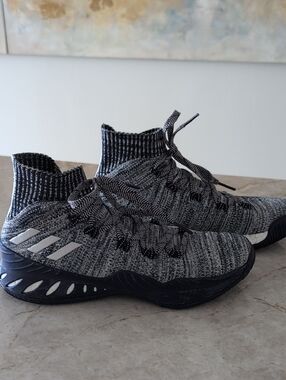 Men's RARE!!! adidas Crazy Explosive 2017 Primeknit Gray/Navy Andrew Wiggins PE
